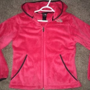 Women’s fuzzy North Face jacket